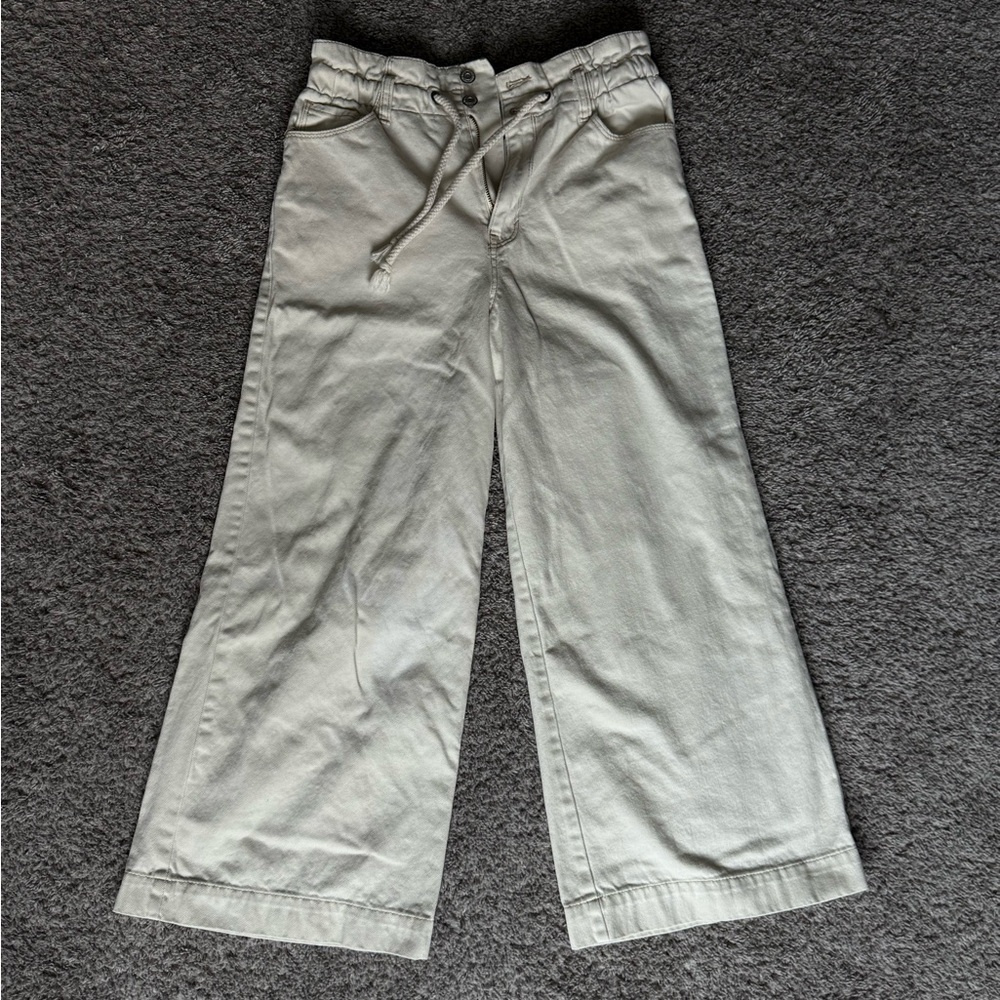 Kensie Cream Wide-Leg Pants